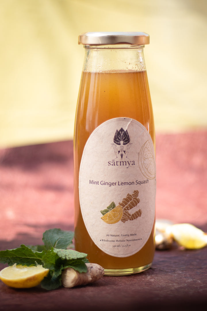 Mint Ginger Lemon Squash