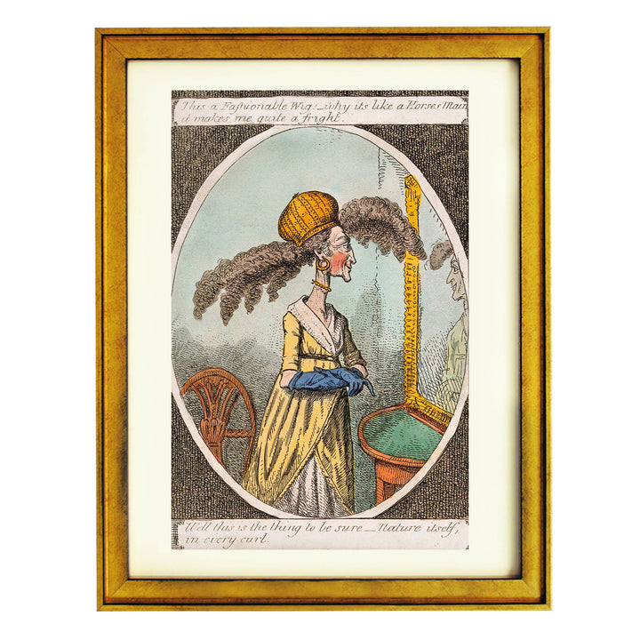The Fashionable Wig – A Frightful Trend Art Print