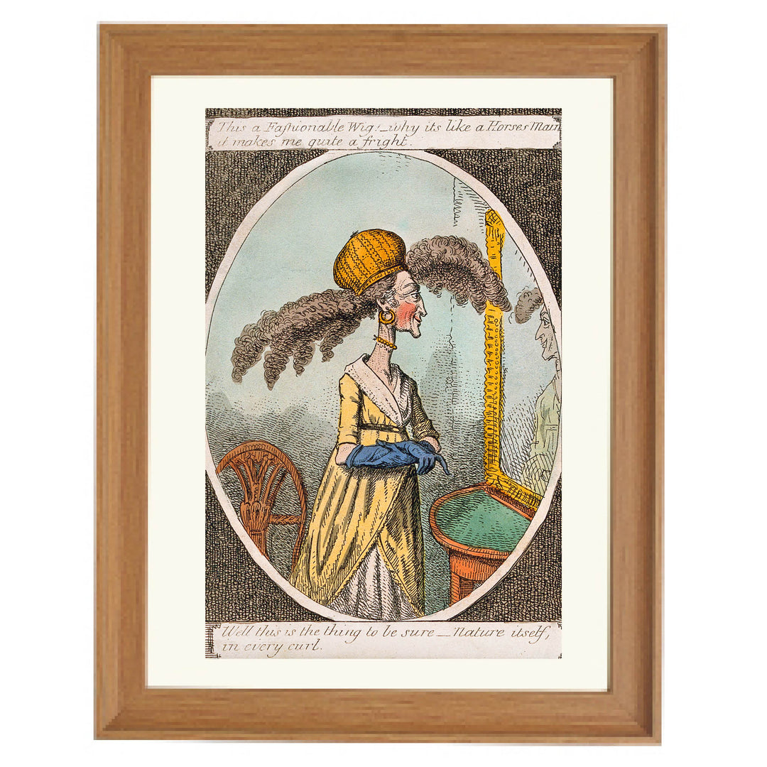The Fashionable Wig – A Frightful Trend Art Print
