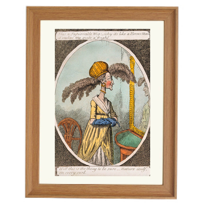 The Fashionable Wig – A Frightful Trend Art Print
