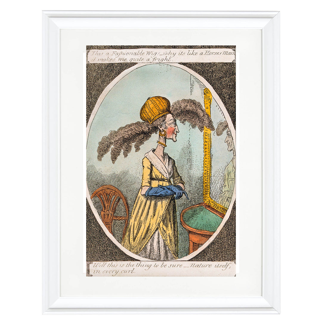 The Fashionable Wig – A Frightful Trend Art Print