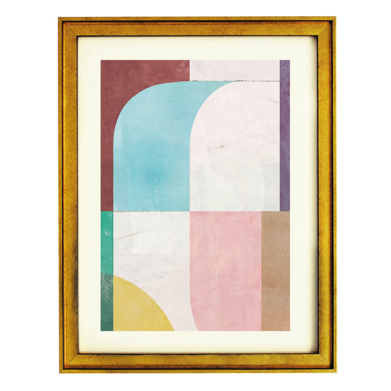 Pastel Archways Abstract Art Print