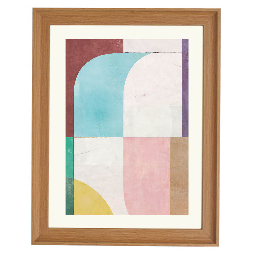 Pastel Archways Abstract Art Print