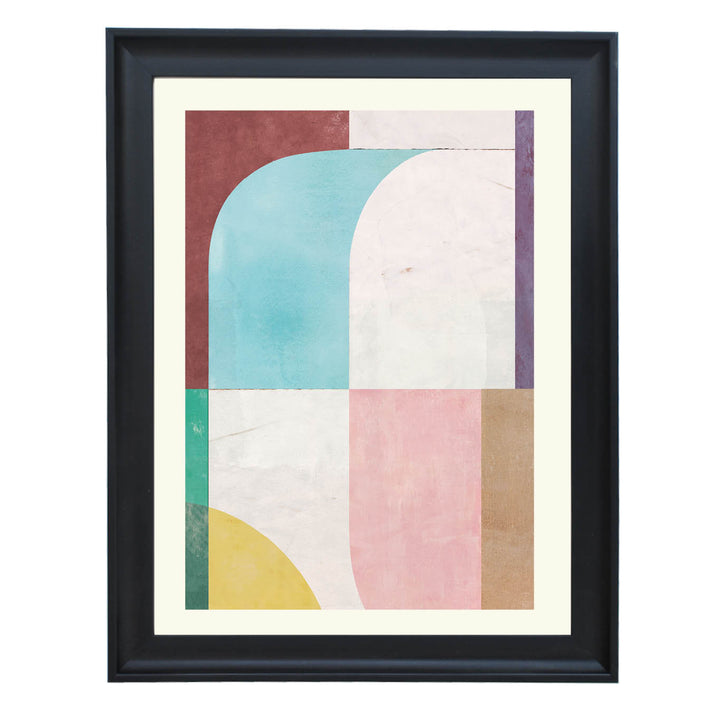 Pastel Archways Abstract Art Print