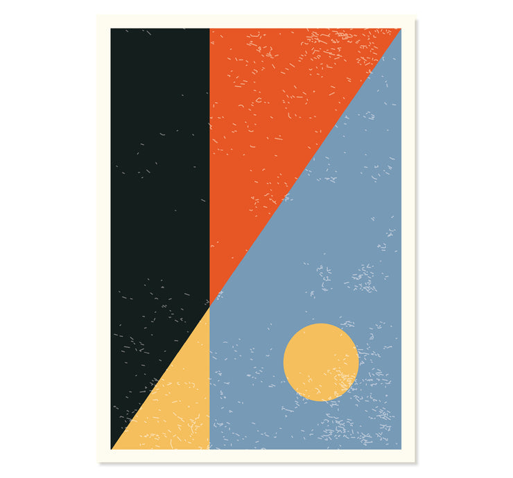 Geometric Sunrise Art Print