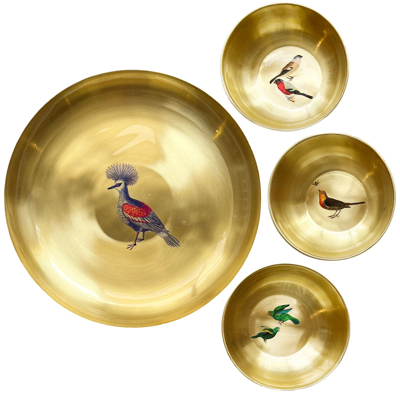 Brass Platters & Bowls Set