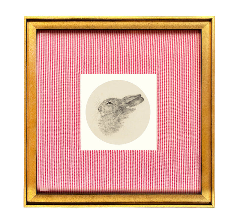 Hare to Listen Fabric Art Print