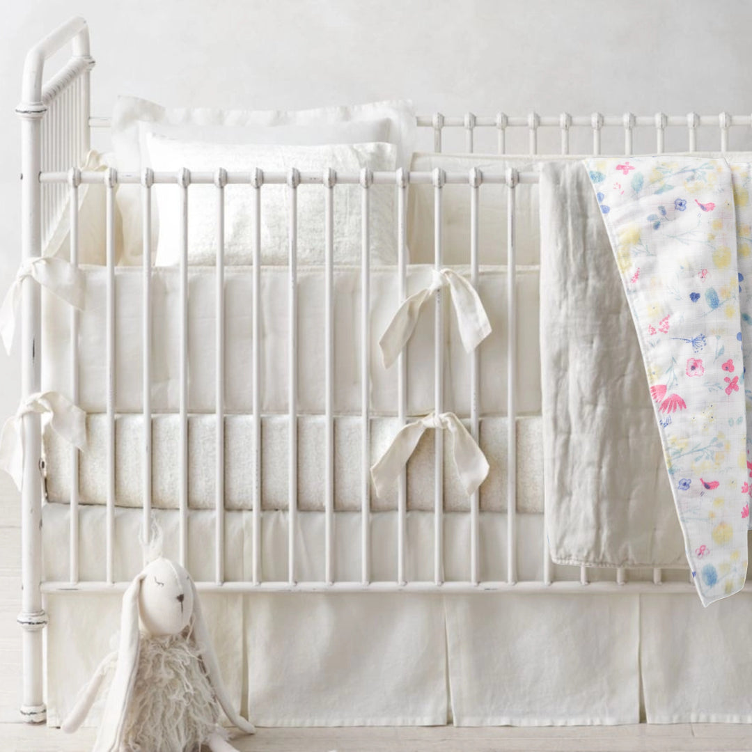 Organic Baby Quilt - Flower