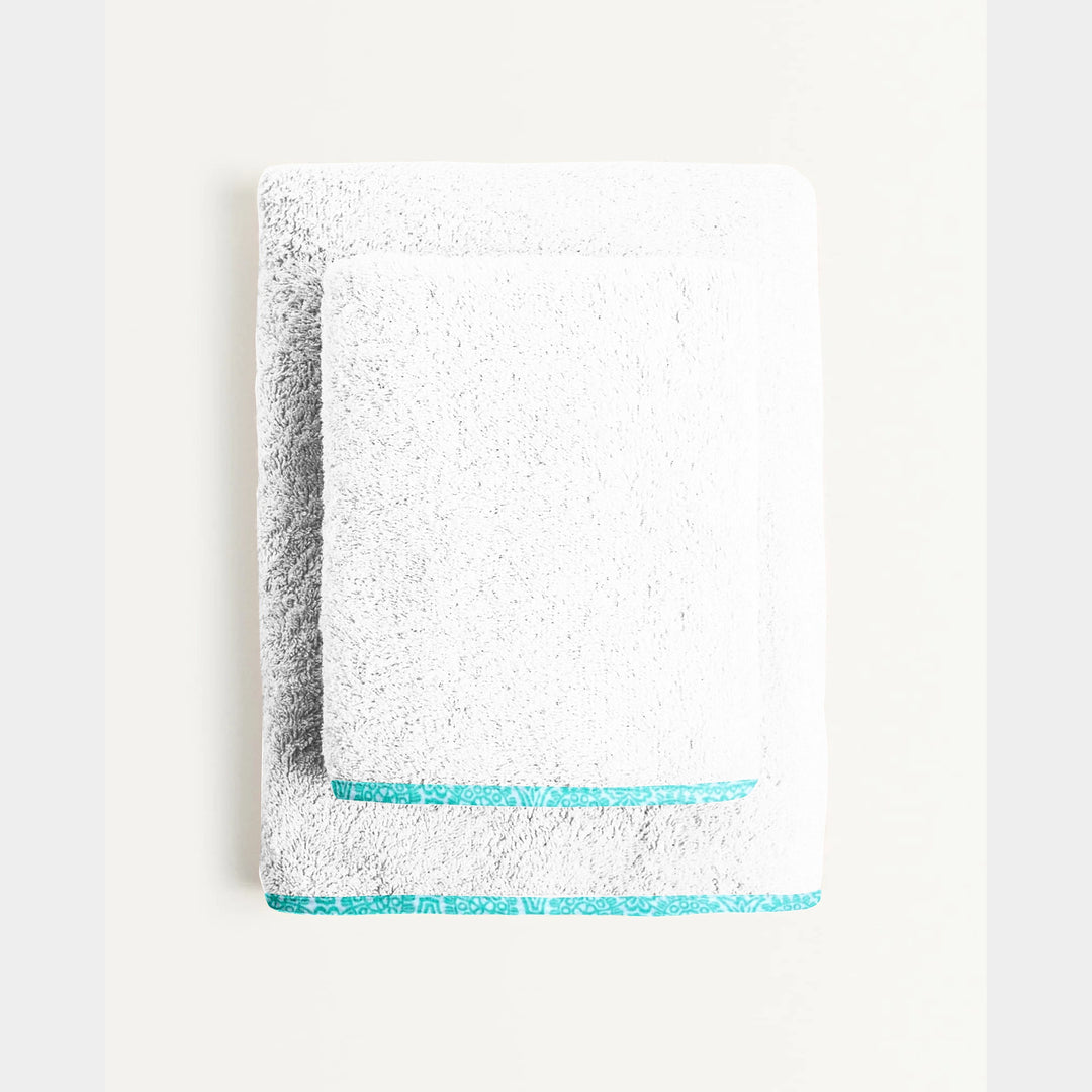 Organic Green Mehendi Junior Towel Set