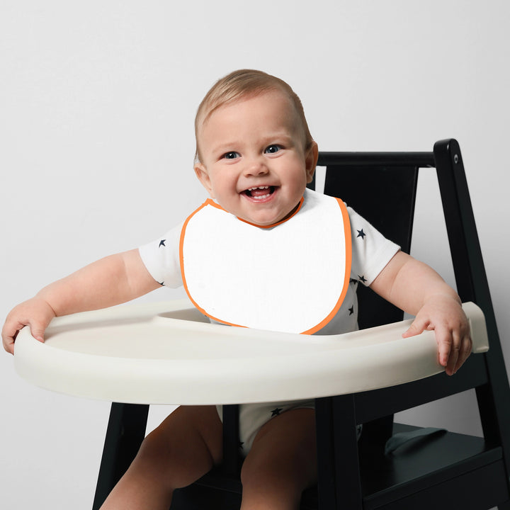 Organic Farm Print - Round Baby Bibs