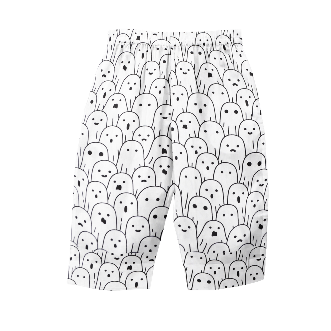 Organic Short Sleeved Collared Pajama Set - Casper