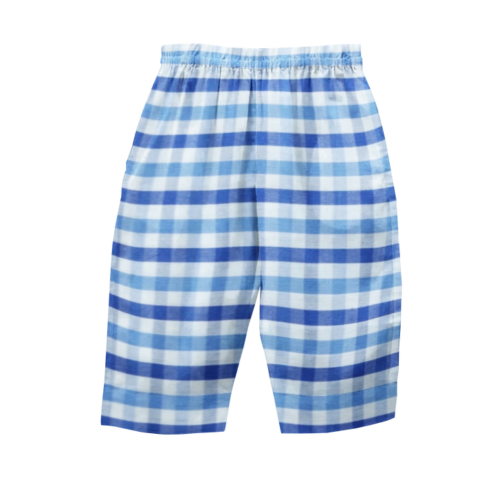 Organic Full Sleeved Collared Pajama Set - Checks