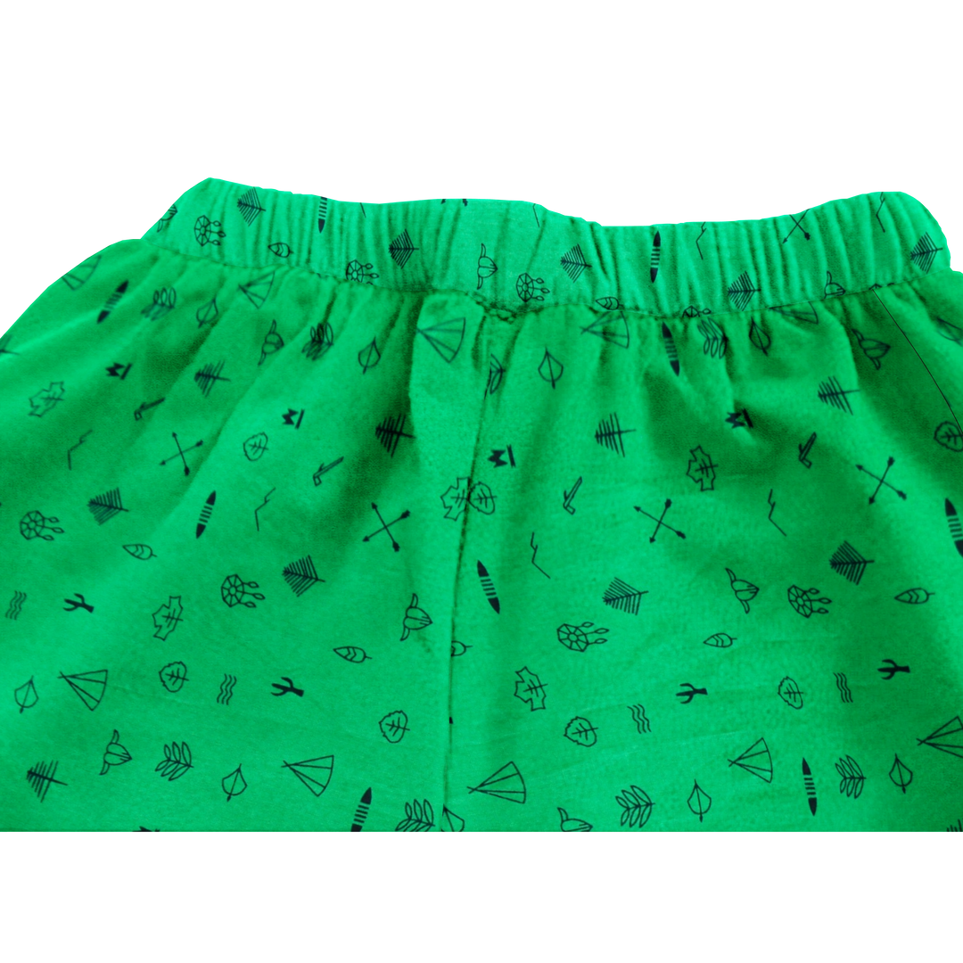 Organic Pajama Shorts Set - Line