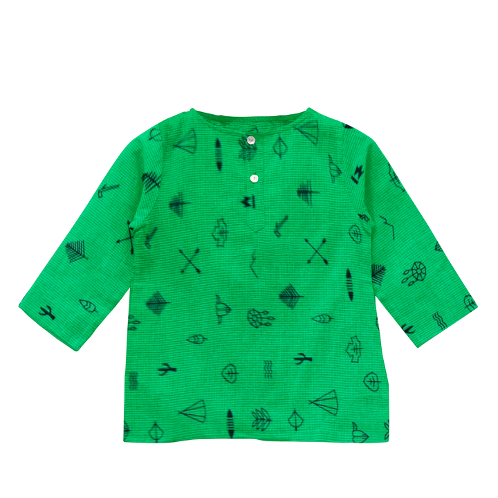 Organic Pajama Kurta Set - Line