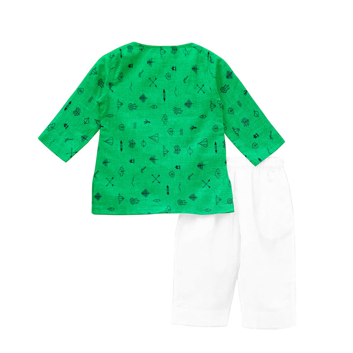 Organic Pajama Kurta Set - Line