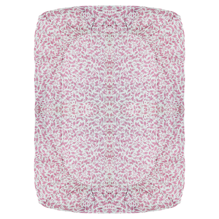 Organic Fitted Crib Sheet - Red Flower
