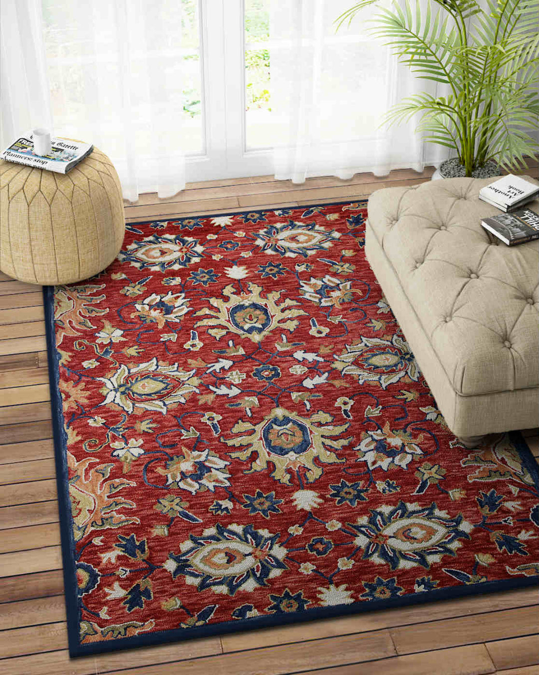 RED SUZANI CARPET