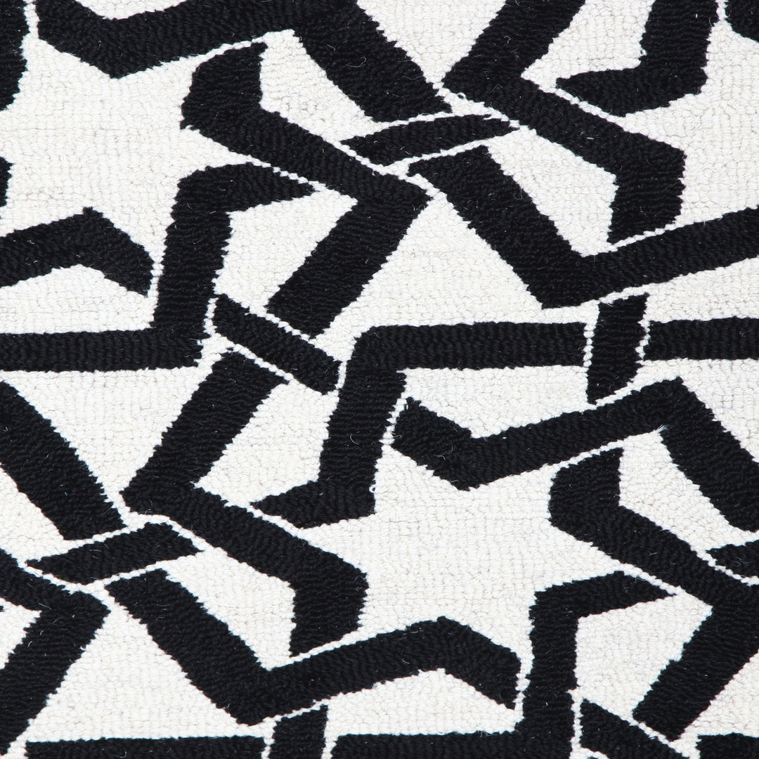 BLACK AND WHITE DIP DYED CARPET