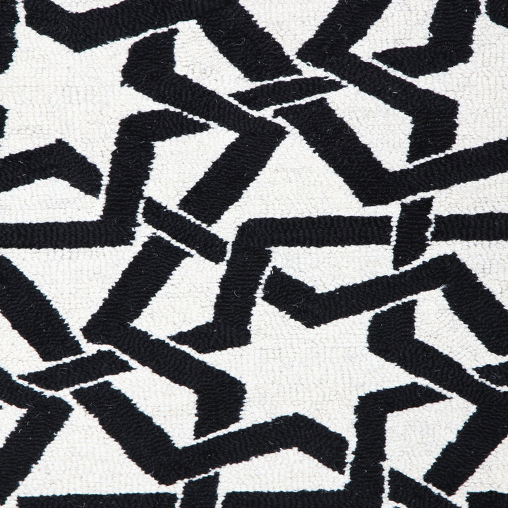 BLACK AND WHITE DIP DYED CARPET