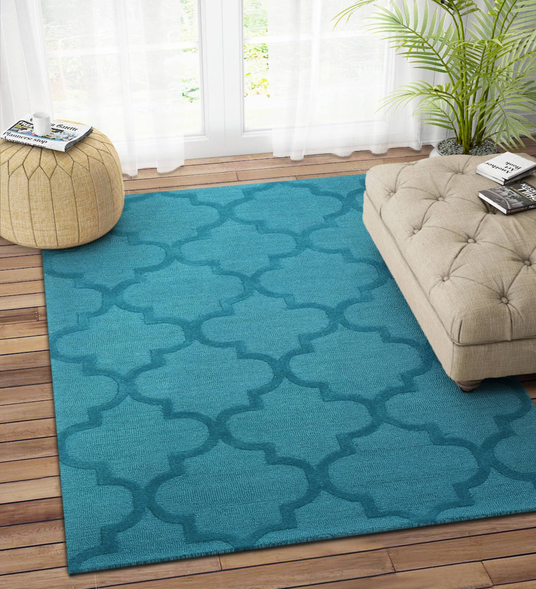 TEAL MOROCCAN CARPET