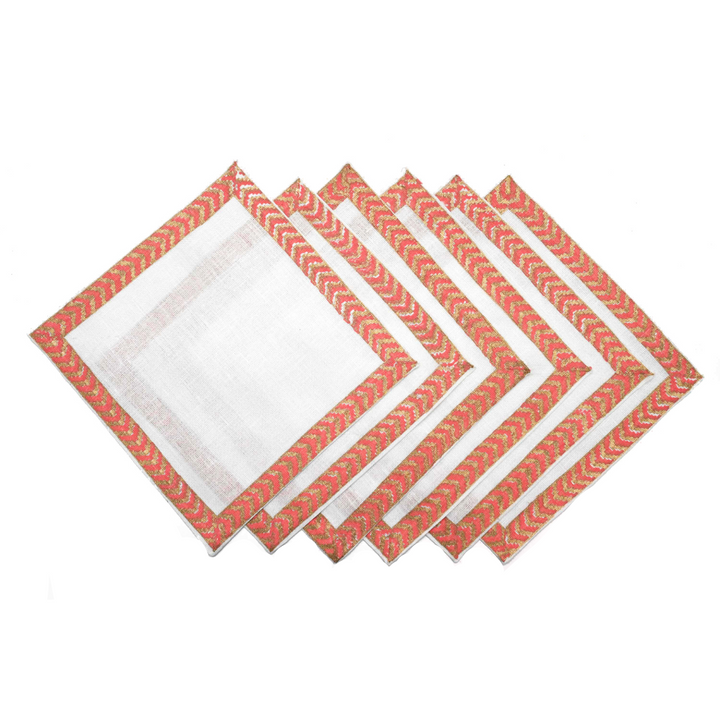 Cocktail Napkins - Block print
