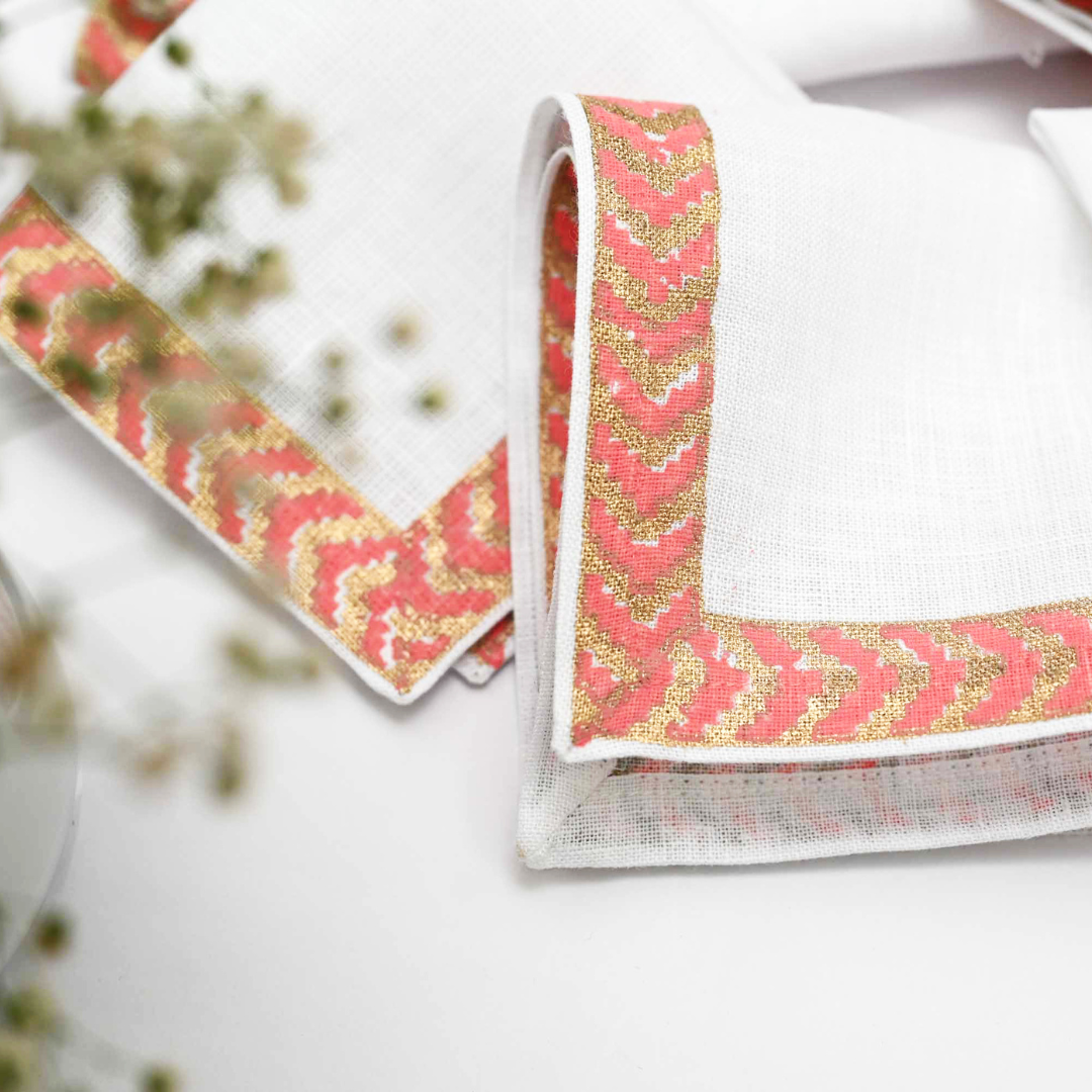 Cocktail Napkins - Block print