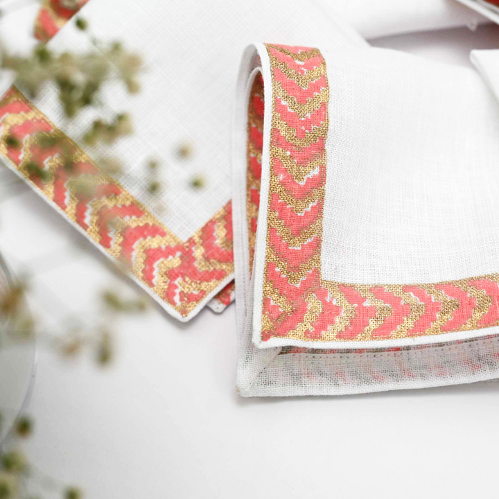 Cocktail Napkins - Block print