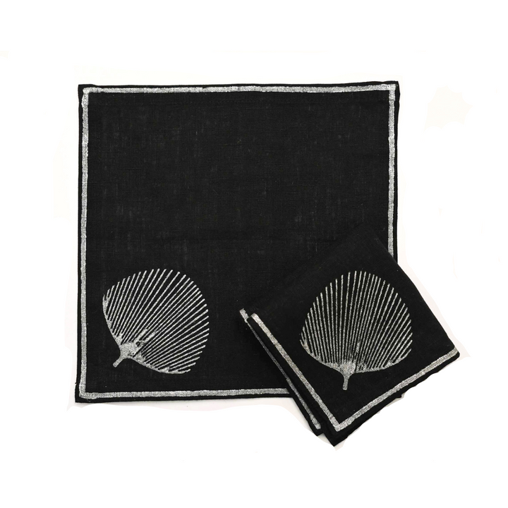 Cocktail Napkins - Silver Leaf