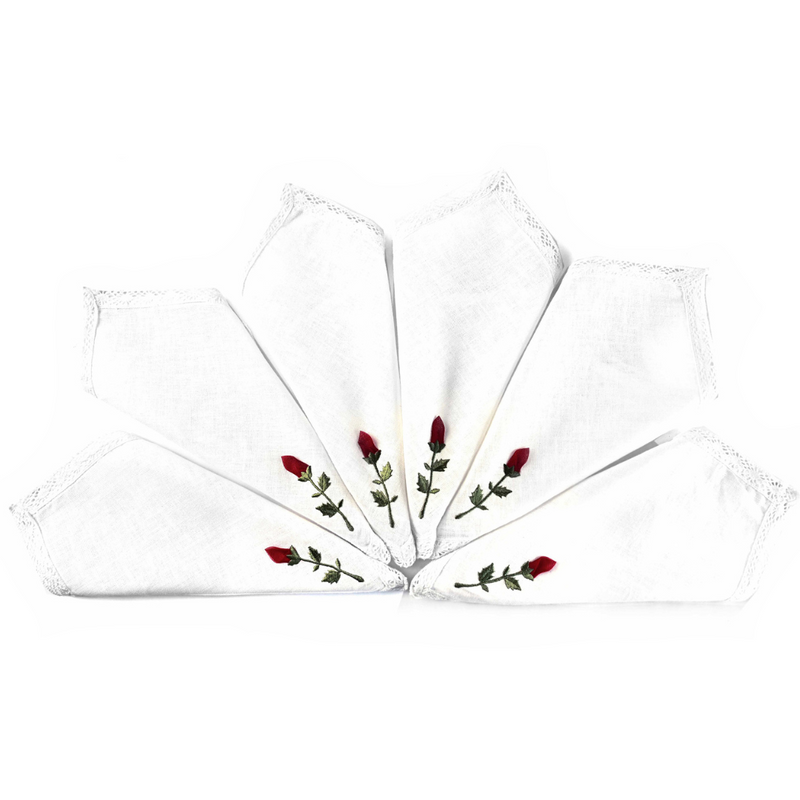 Cocktail Napkins - rosebud