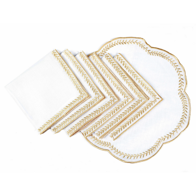 Placemats and Napkins - Gold
