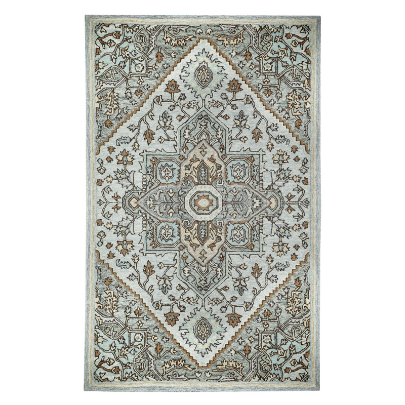 GREY MULTICOLOR TRADITIONAL CARPET