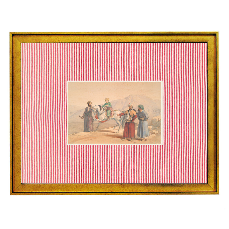 The Village Scene Fabric Art Print