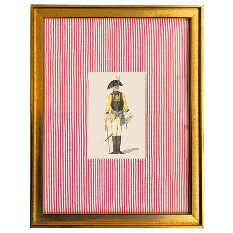 Bright Yellow English Guard Fabric Art Print