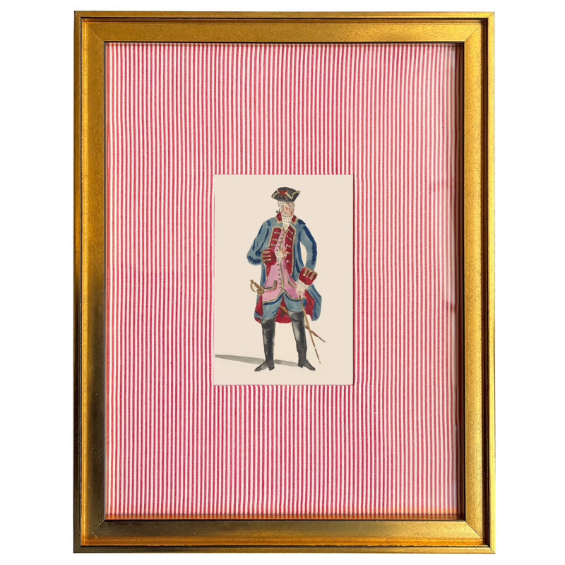 Pink English Guard Fabric Art Print