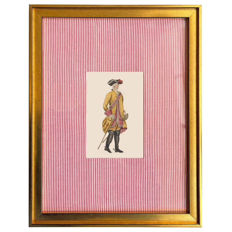 Yellow English Guard Fabric Art Print