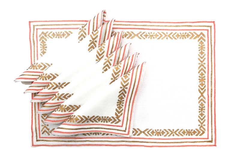 Placemats And Napkins - Pink