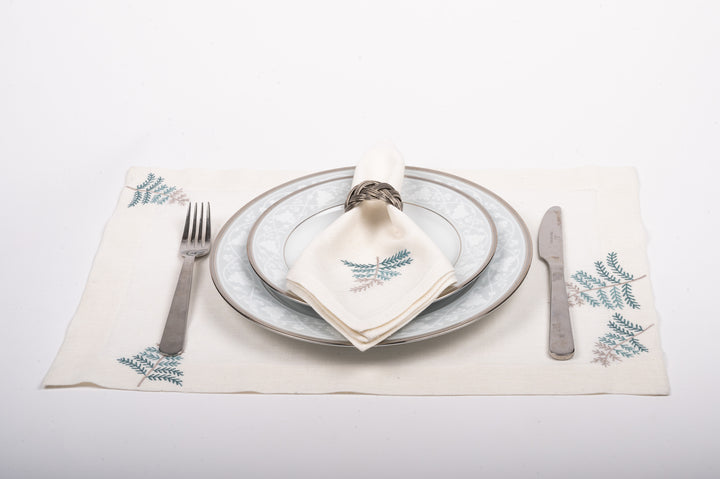 Placemats And Napkins - Fern Leaf