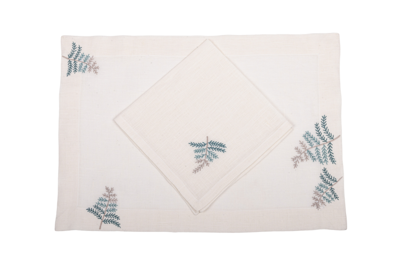 Placemats And Napkins - Fern Leaf