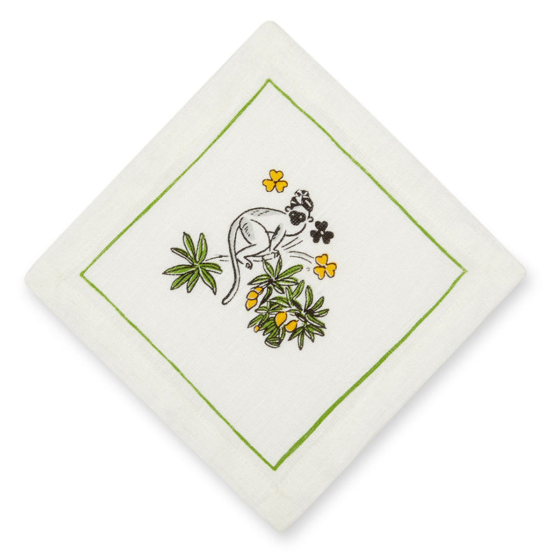 Monkey on a Mango Tree Cocktail Napkins Set of 4