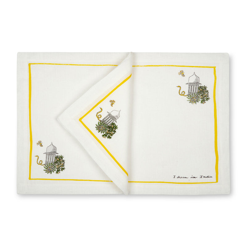 Wild Indian Garden - Table Mat & Napkin set Set of 4