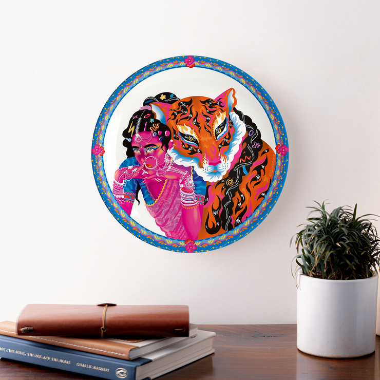 Fear the Tiger Woman Plate