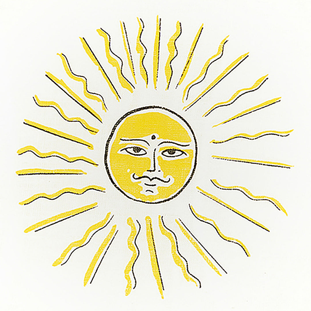 Smirking sun Cocktail Napkin Set of 4