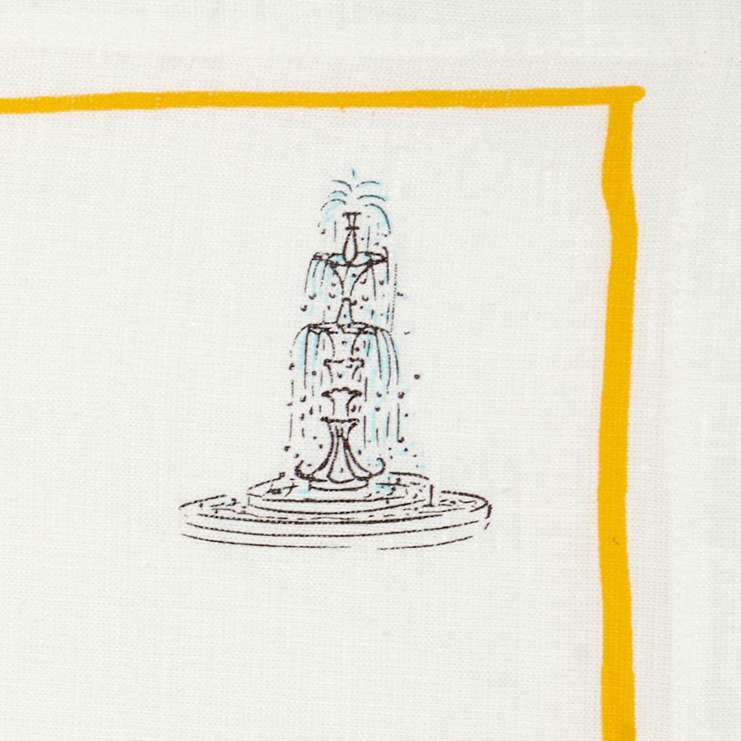 FOUNTAIN BURST - ORANGE TABLE MAT SET OF 4