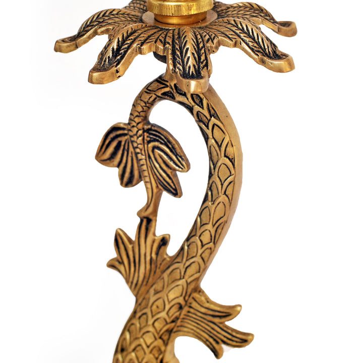 Fish Brass lamp base