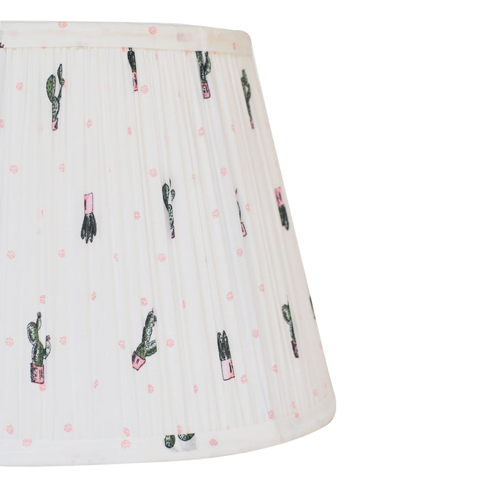 Cactus hand-blocked Lampshade