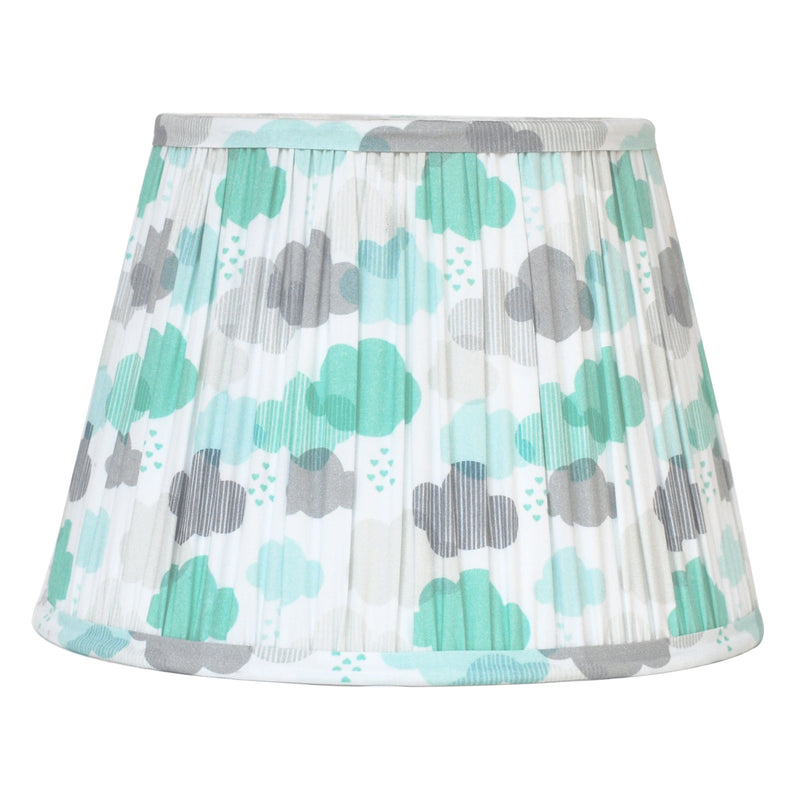 Cloudy hand-blocked Lampshade