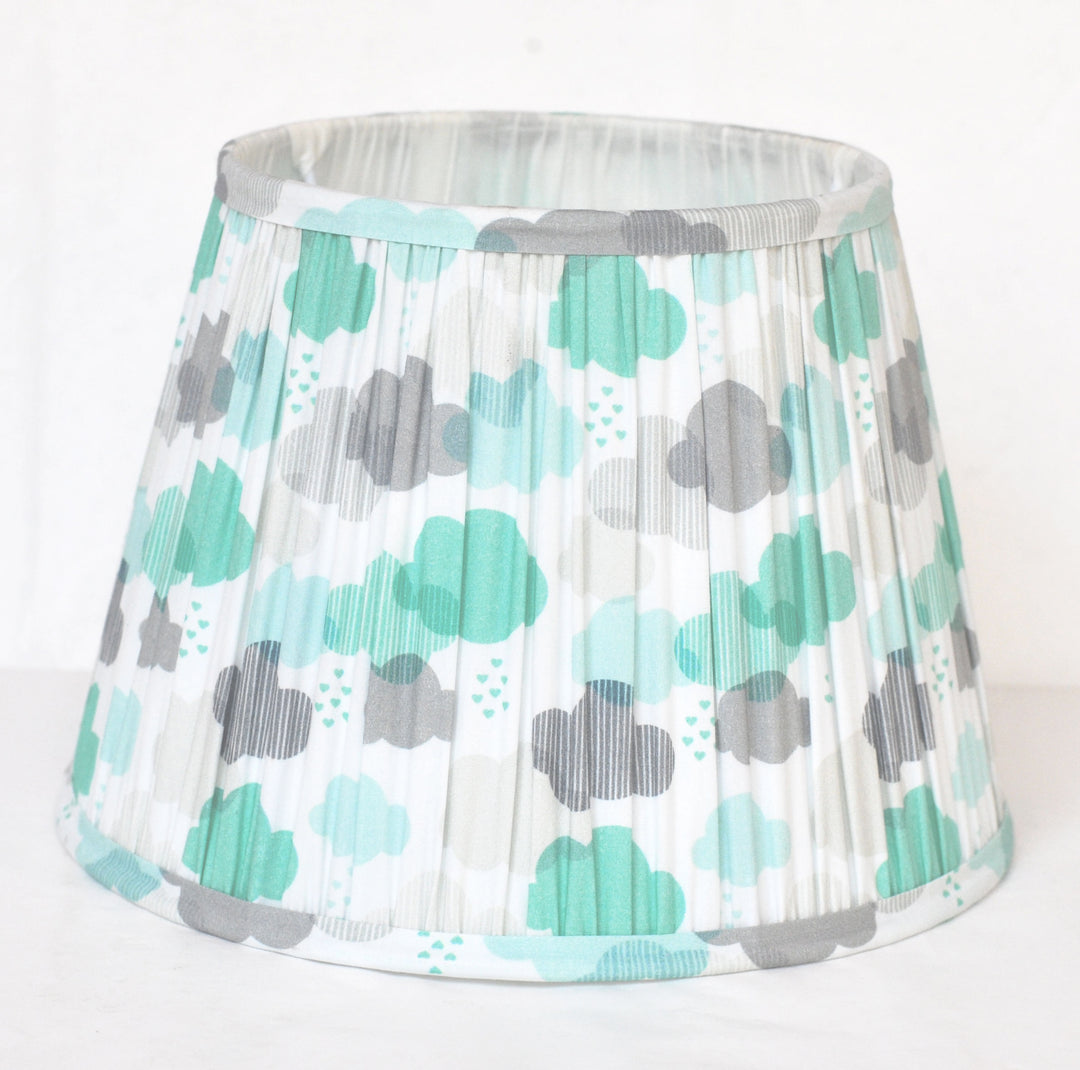Cloudy hand-blocked Lampshade