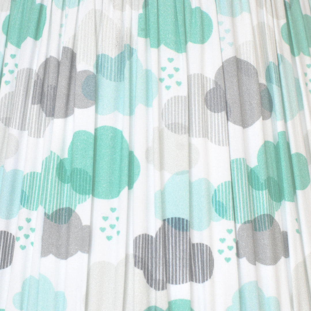 Cloudy hand-blocked Lampshade