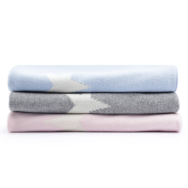 Baby Blanket | Fine Knitted | Star Patterned