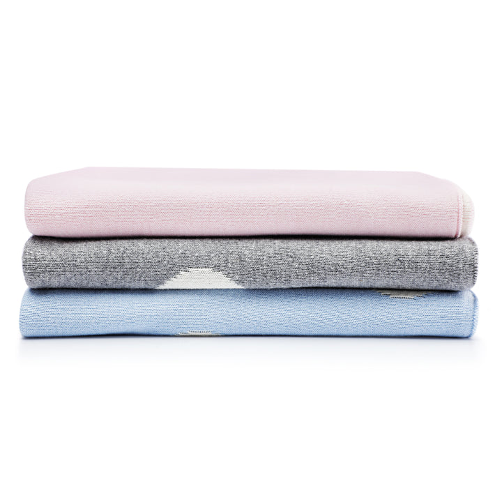 Baby Blanket | Fine Knitted | Dots Patterned